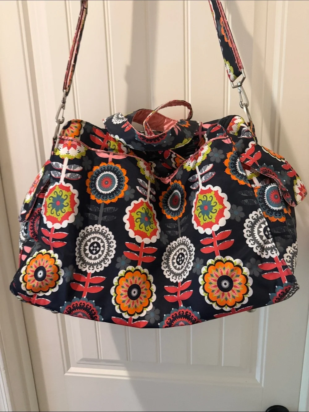 Ju Ju Be Legacy Collection Be Prepared Diaper Bag. Dancing Dahlias